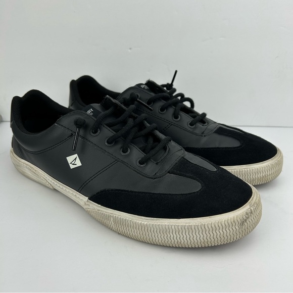 Sperry Sneakers Black Pier Wave Refresh Memory Foam Lace-Up STS87263 12 - Picture 1 of 9